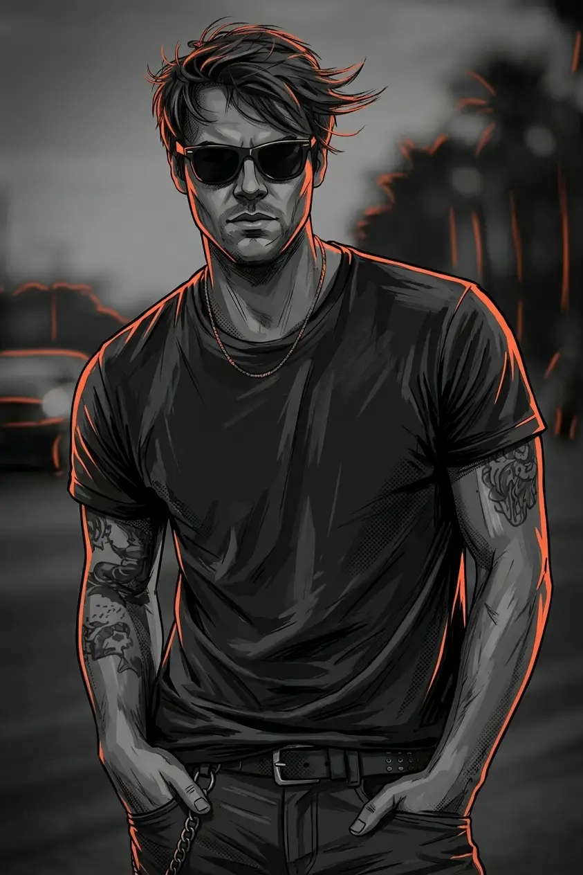 Alex under the sun - Street portrait