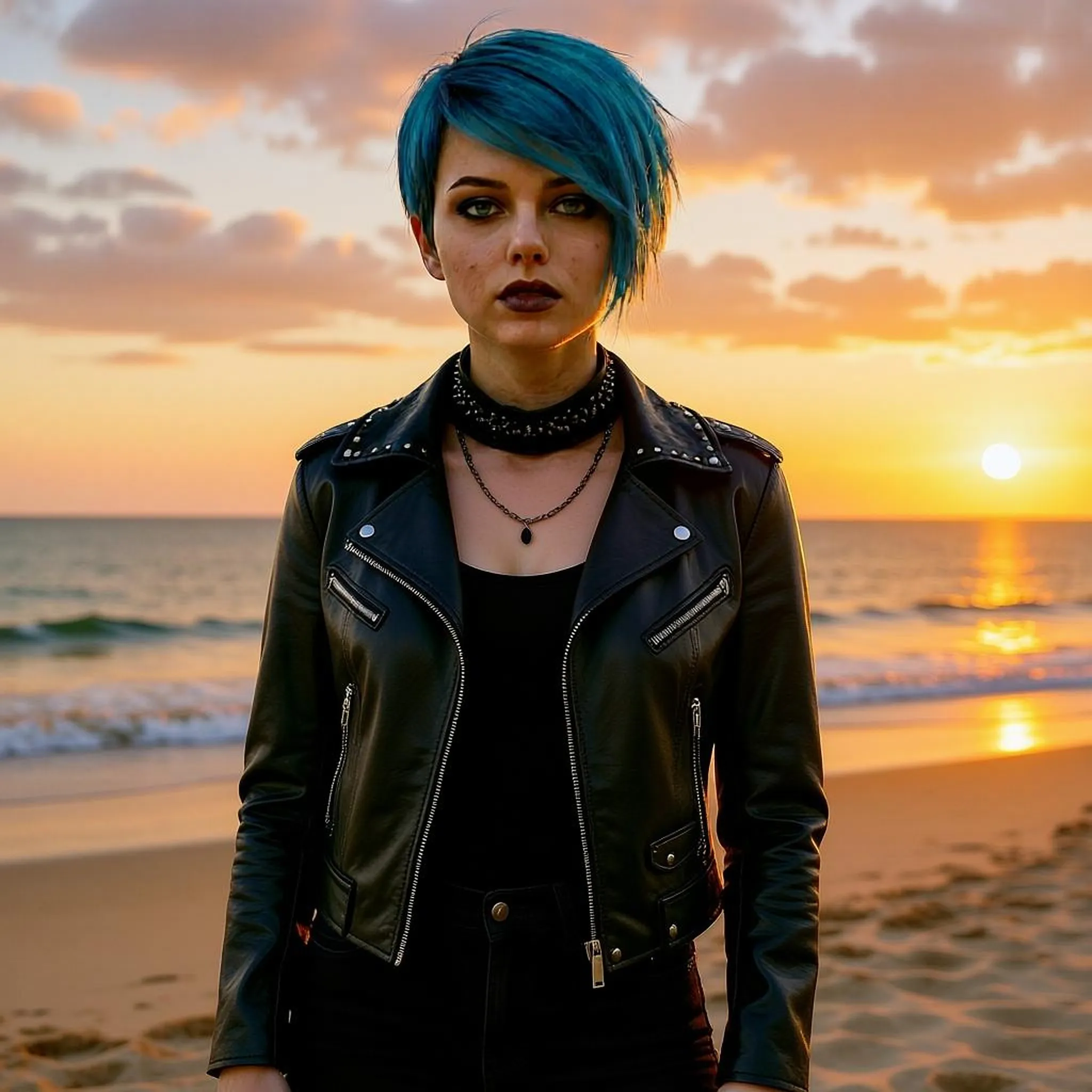 Kira disconnecting at the beach